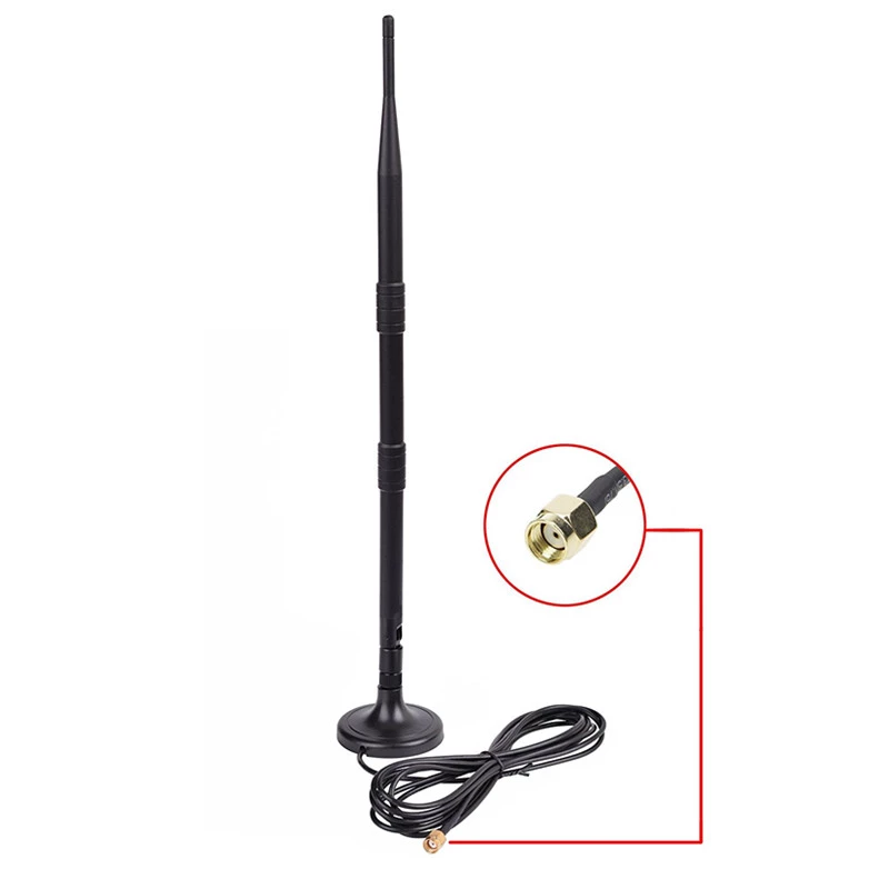 2400-2500MHz/5150-5850MHz High Gain 9dBi Indoor Wifi Antenna for 4g Signal Strength