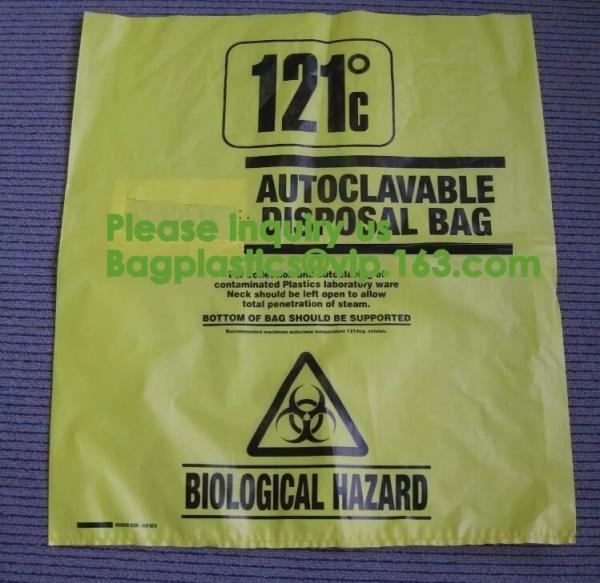Cytotoxic Bio Hazard biological waste orange science, Bio-Hazard Trash Bag,