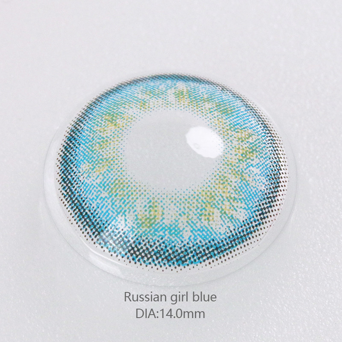 Oem Brilliant Blue Green Contacts Colored Eye Contacts Non Prescription 14mm