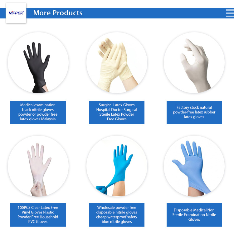 Powder Free Latex Examination Gloves 3-6.5g
