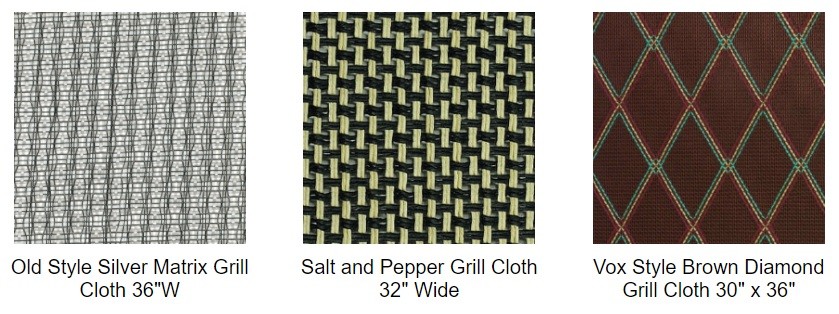 Guitar Speaker Cabinet Grill Cloth Silver/White with Blue Accent grill cloth fabric DIY repair speaker