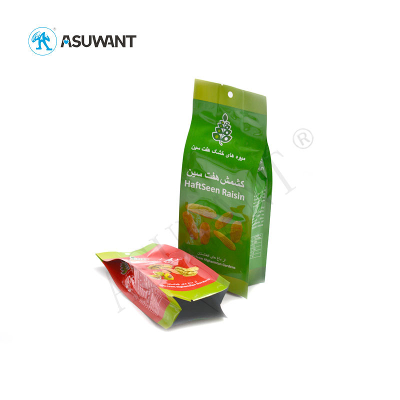 Biodegradable Food Packaging Stand Up Plastic Zipper Bag For Cookie Bags