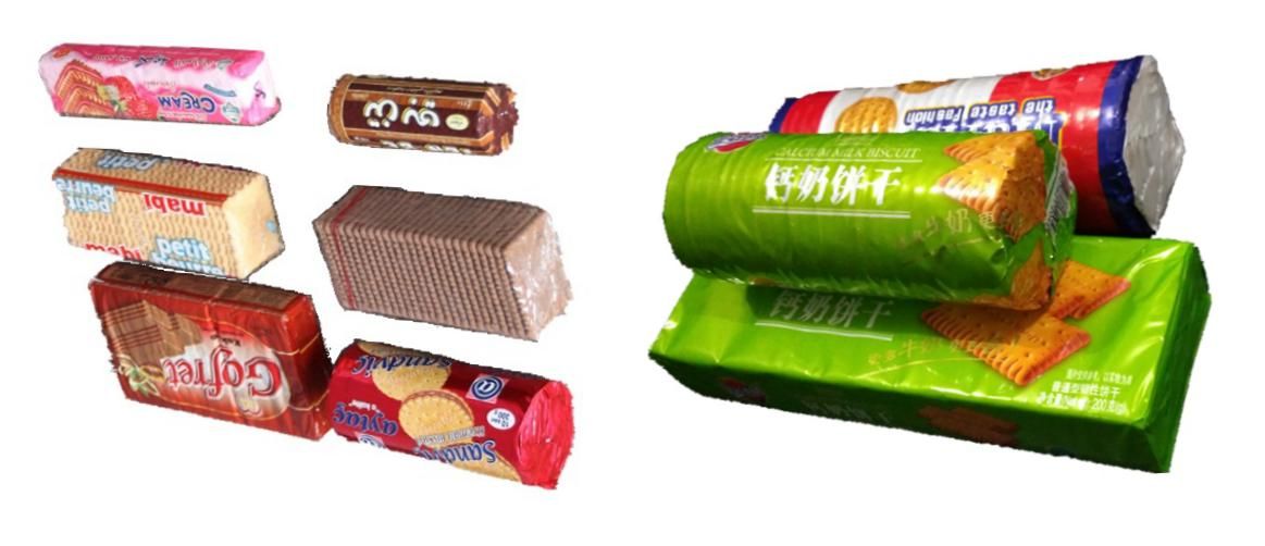 220V 50Hz Automatic Biscuit Packing Machine Over Wrapping Sealing Packing Machine