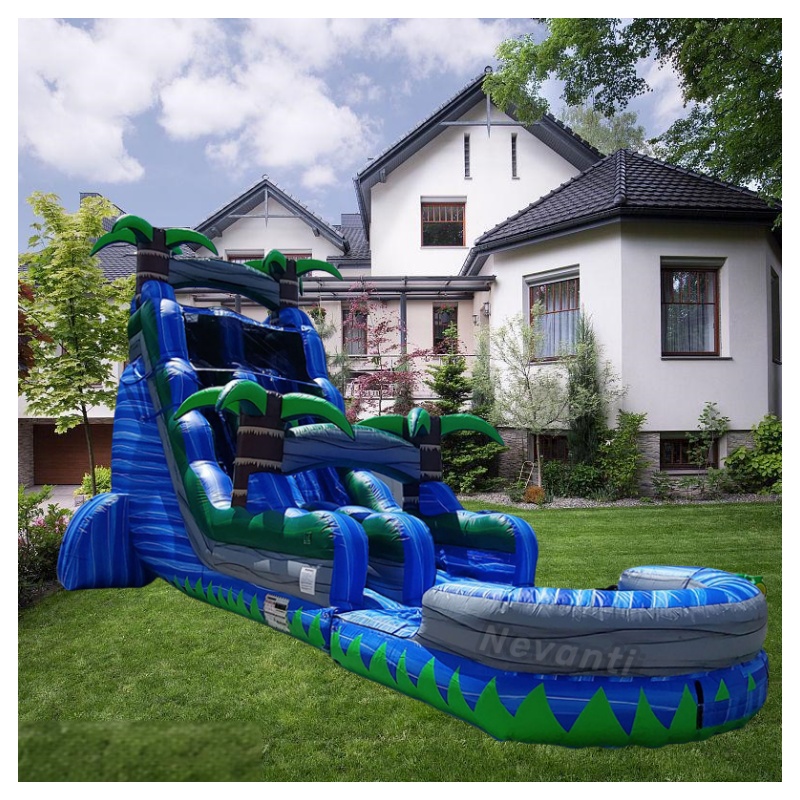 Green Large Inflatable Water Slide with Pool The Perfect Addition to Your Outdoor Space