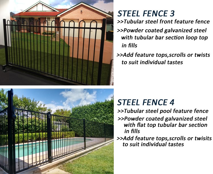 ASO factory wholesale garrison fencing in black steel angle iron fence