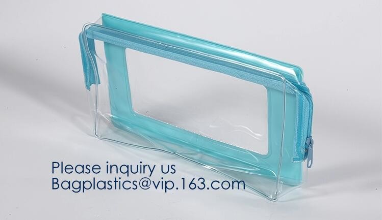 Custom Screen Printing Clear EVA k Bags Portable Travel MakeupToiletry Cosmetic Bag Packing Pouch, BAGEASE PACK