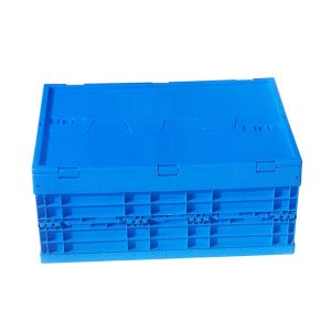 plastic collapsible crate plastic stackable crates folding boxs with lids