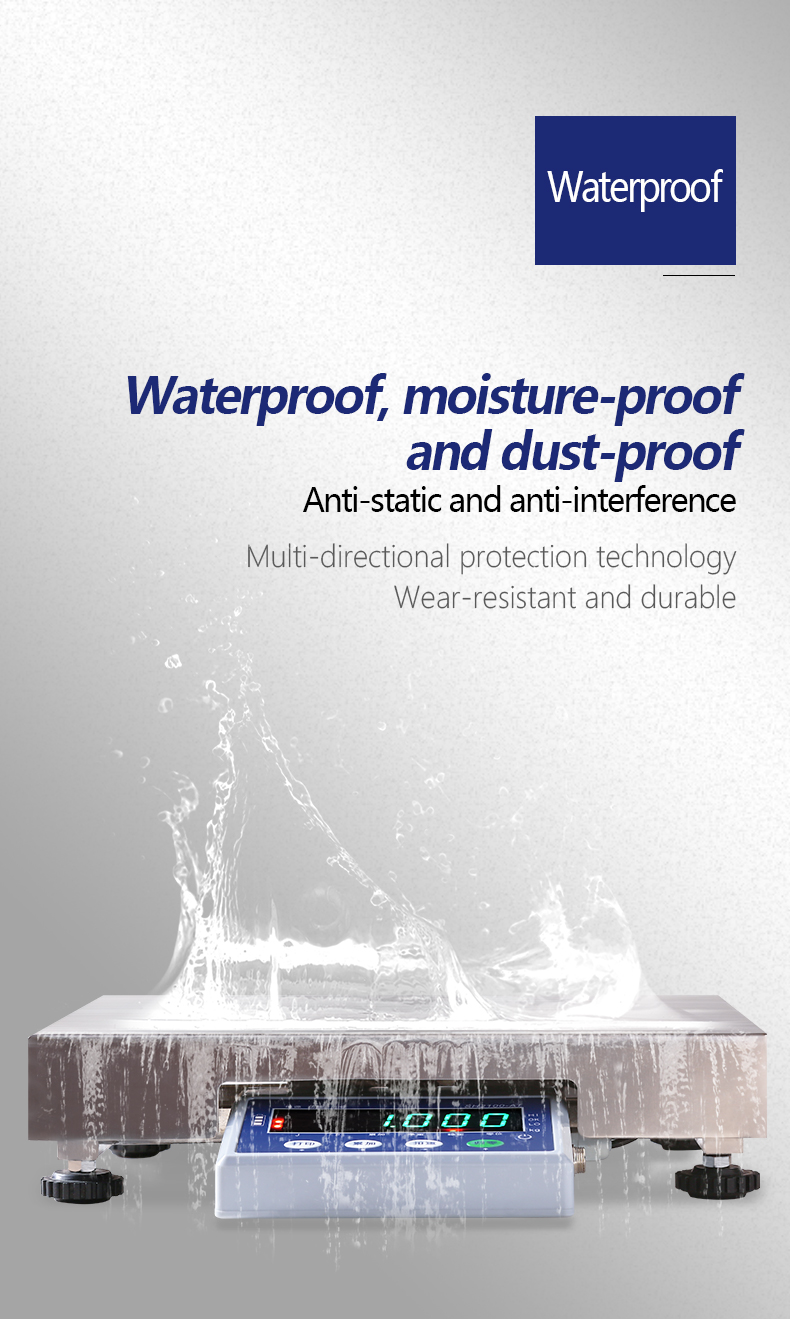 Customized Support SOHE 15KG Waterproof Digital Table Scale with and Lithium Battery