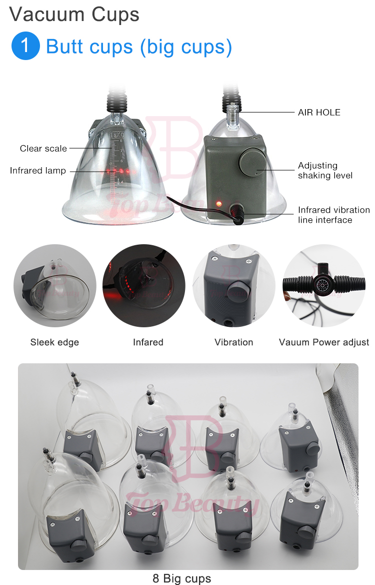 Portable Vacuum Breast Enlargement Machine For Body Shaping Vacuum Butt Enhancement Equipment