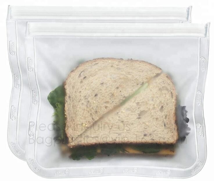 Reusable Silicone Food Storage Bag Washable Silicone Fresh Bag for Fruits Vegetables Meat Preservation bagplastics bagea