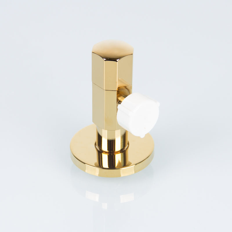 Silver Brass 145g 0.8MPA Chrome Plated Angle Valve