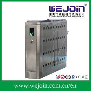 DC 12V Motor Flap Gate Barrier , Turnstile Access Control System With LED Light