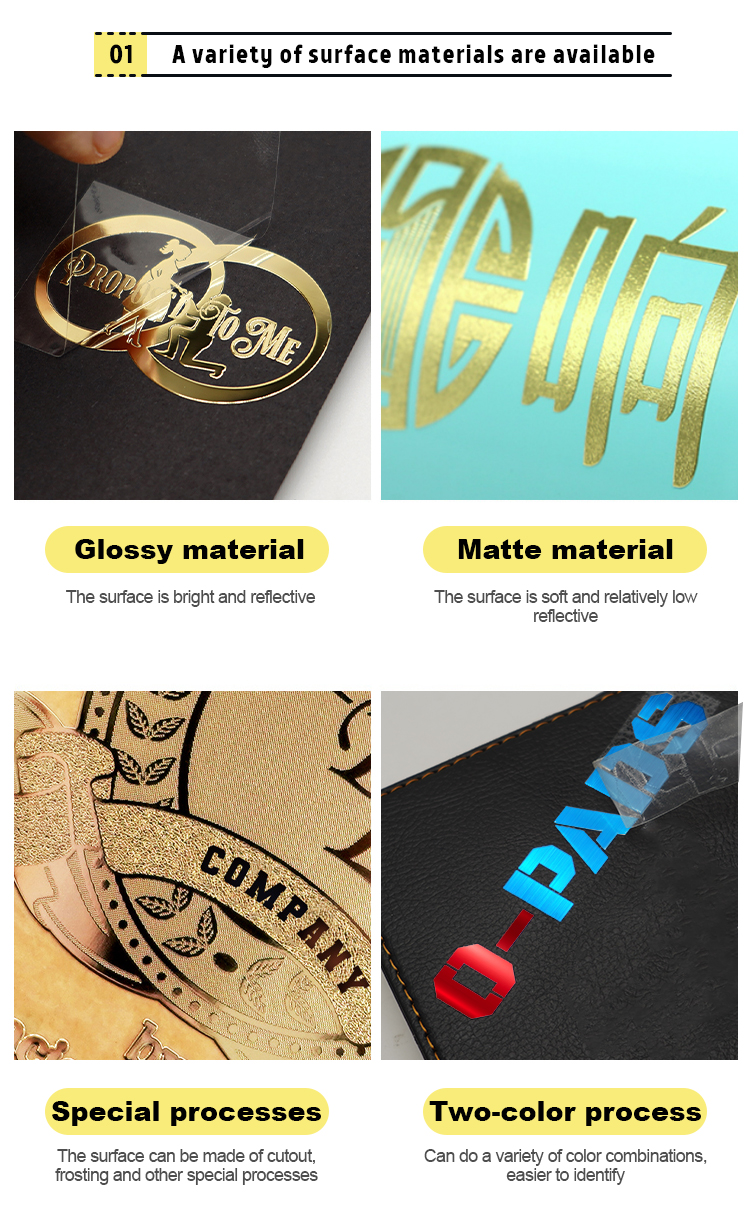 Custom Waterproof Adhesive Metal Transfer Sticker For Boxes Customized Size And Color