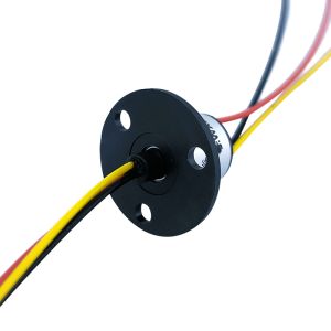  OD 12.4mm 3 Circuit 2A Rotating Slip Ring With Flange Drones And Robot Slip Ring Manufactures