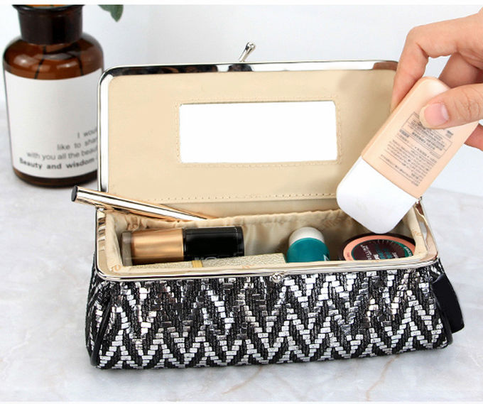 Ladies Water Resistant Polyester Cosmetic Makeup Bag