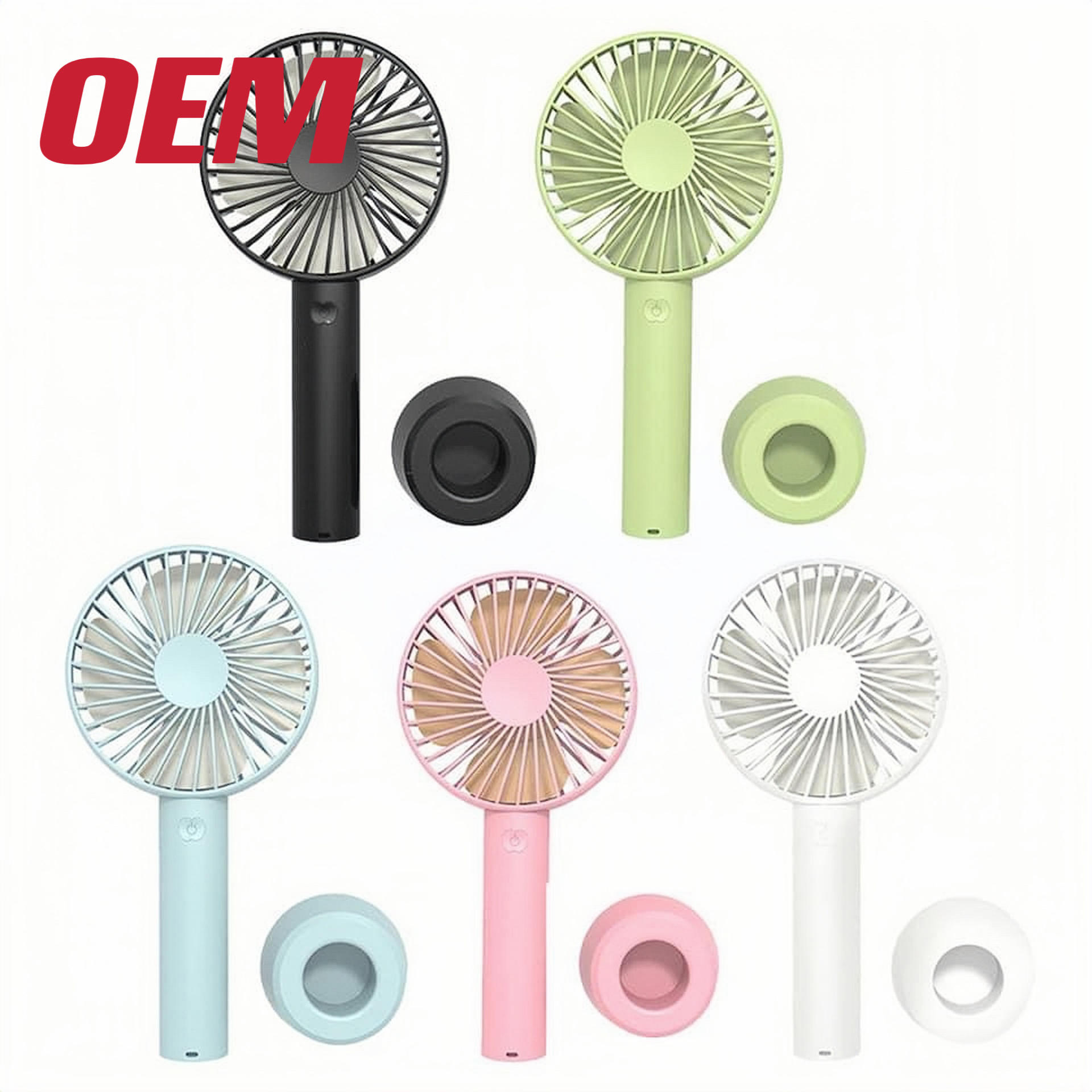 Portable Mini Cooling Fan OEM Summer Portable Fan Made Handheld Cute Lithium Battery Fold Plastic Summer Cartoon