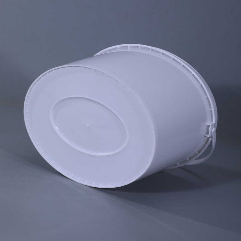 10 Litre White Plastic Bucket Pail for Eco-friendly Material in Latex Paint Industry