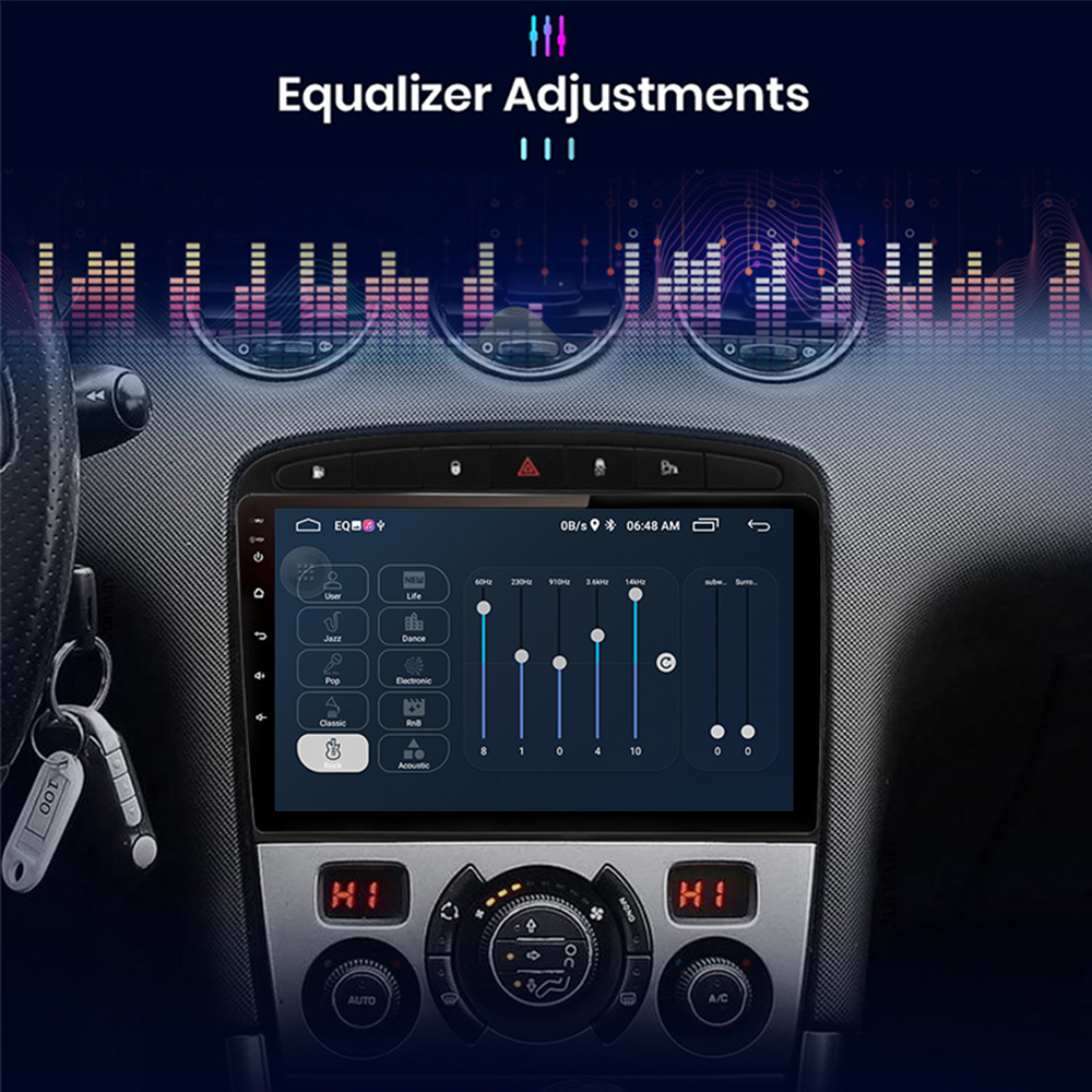 Universal 9" Android10 Car Stereo with WIFI Carplay GPS and Steering Wheel Control