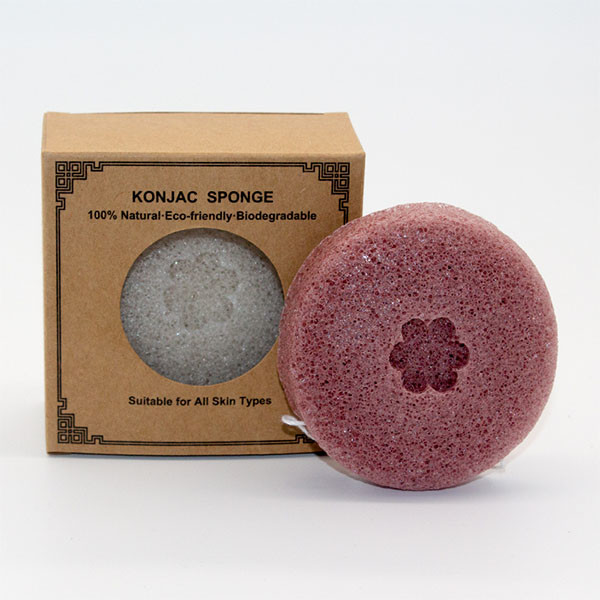 Activated Natural Face Cleansing Sponge Private Label Organic Konjac Fiber Sponge