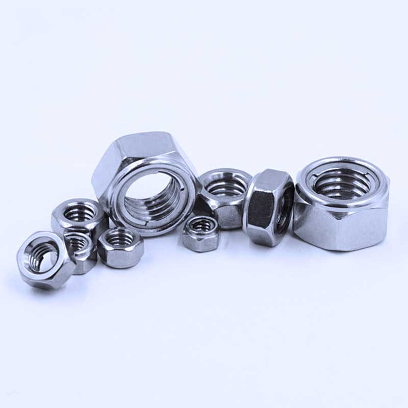 Nuts Metal Insert DIN980 M8 M10 M12 M16 Stainless Steel Hex Lock Nut ASTM Bolts and Nuts