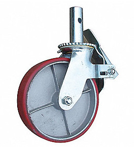 6 inch scaffold caster PU wheels iron casters adjustable scaffold wheels 250kgs