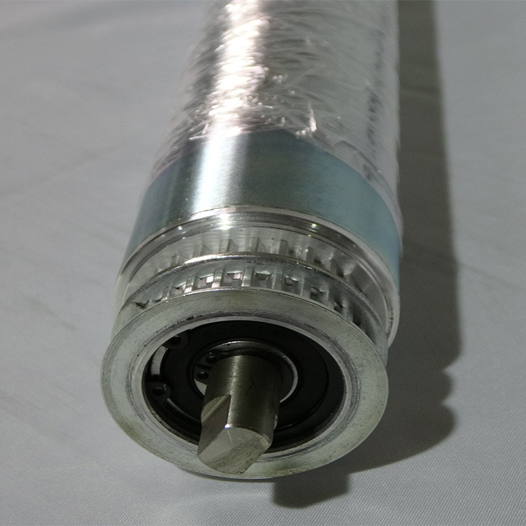 DC48V Brushless Motor Drive Steel Roller With Alloy Synchronized Wheel For Conveyor Systems