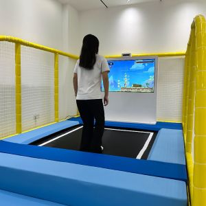 Kinect 2.0 AR Sensor Interactive Trampoline Playground with Screen Games for