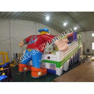 Inflatable hockey man slide, ,Inflatable sport slide Manufactures