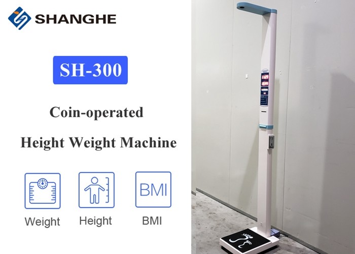Coin Operated Body Composition Analyzer Scale For Pharmacies White / Customized Color