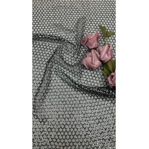 Sequin Embroidered Mesh Fabric Hollow-up Specia Design Customized for Gown