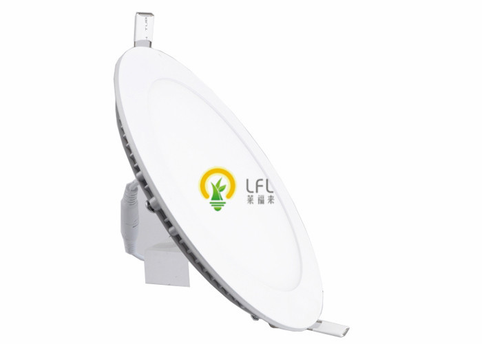 Round Recessed LED Slim Panel With Cool Light Thickness 4mm Mitsubishi Material