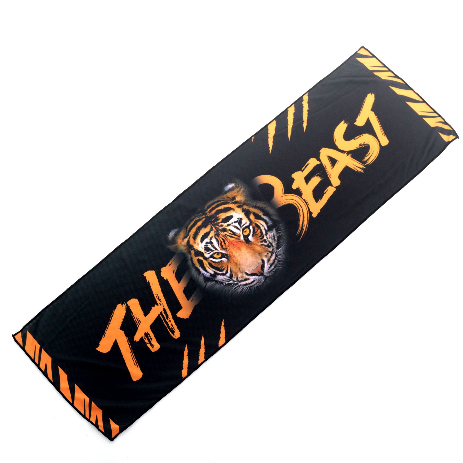 Trendy Printed Sports Towels with Quick Cooling Ice Logo and 0.1 Jacquard Fabric