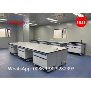 Safety Phenolic Resin Or Epoxy Resin Chemical resistant Laminate C frame Lab Workstation With Multiple