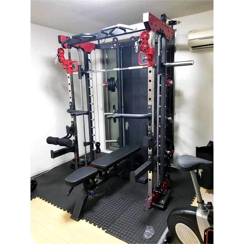 Power Squat Rack Home Gym Equipment Shoulder Chest Leg Press Smith Machine