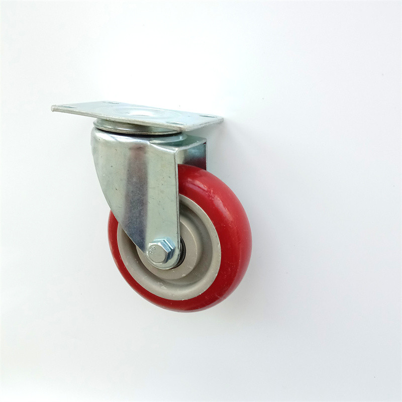 Industrial Cart Medium Duty Caster Wheels 100mm 75mm Orange PVC