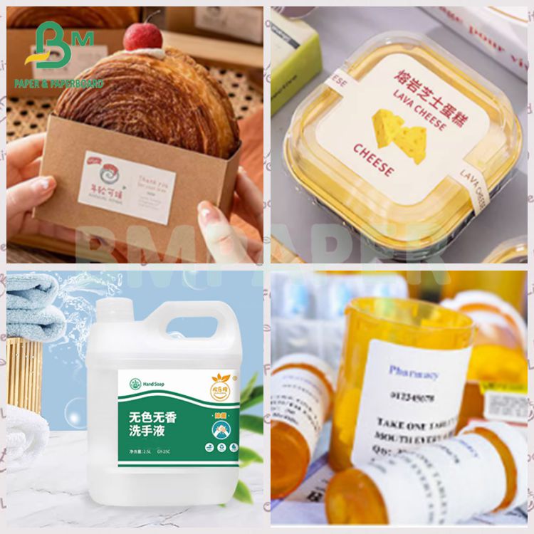 80gsm White Antistatic One Side Coated Self - adhesive Label Paper
