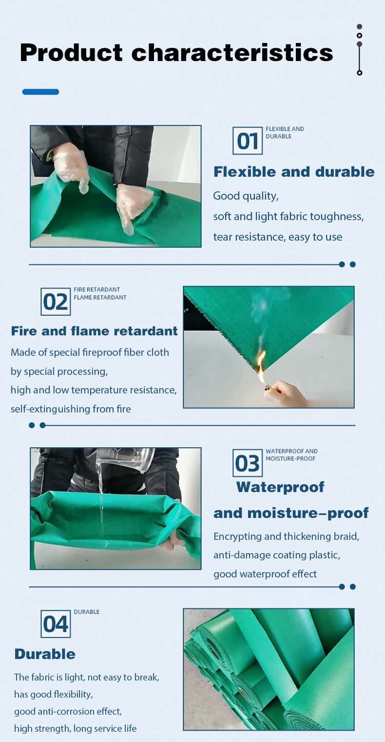 Soft Connection Fire Blanket Duct Cloth Flame Retardant High Temperature Welding Fireproof Cloth