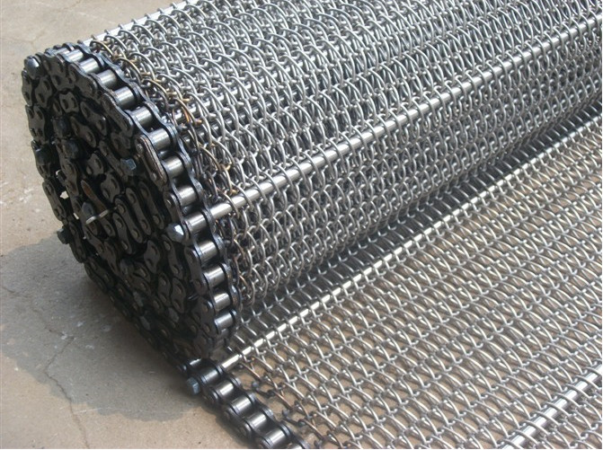 Cooling Mesh Stainless Steel Wire Belt Straight Running Chain Edge Argon Welding