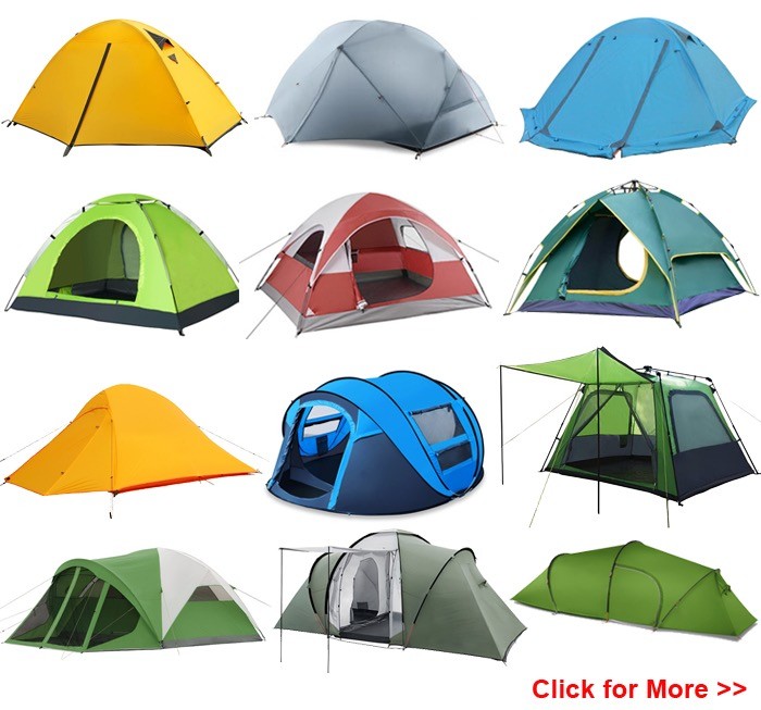 Weatherproof 220x130cm 8.4lbs Outdoor Camping Tent