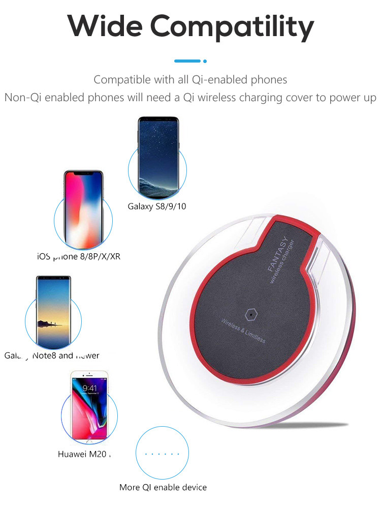 Micro Port 5W QI Wireless Charging Pad