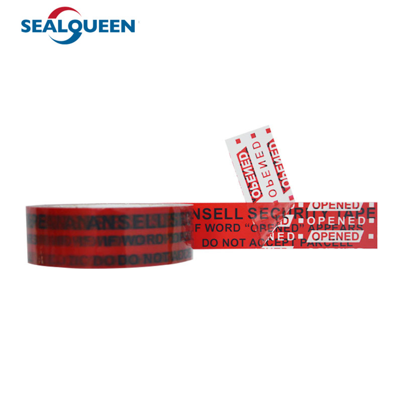 Custom Tamper Evident Anti Theft Tape Void Open Seal Tape For Courier Bag & Box