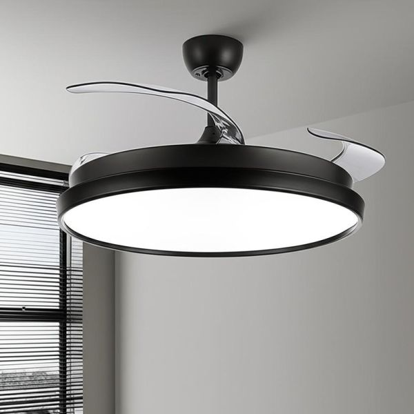 Quality Manufacuture 70W Metal Blade Modern Ceiling Fans With LED Lights for sale