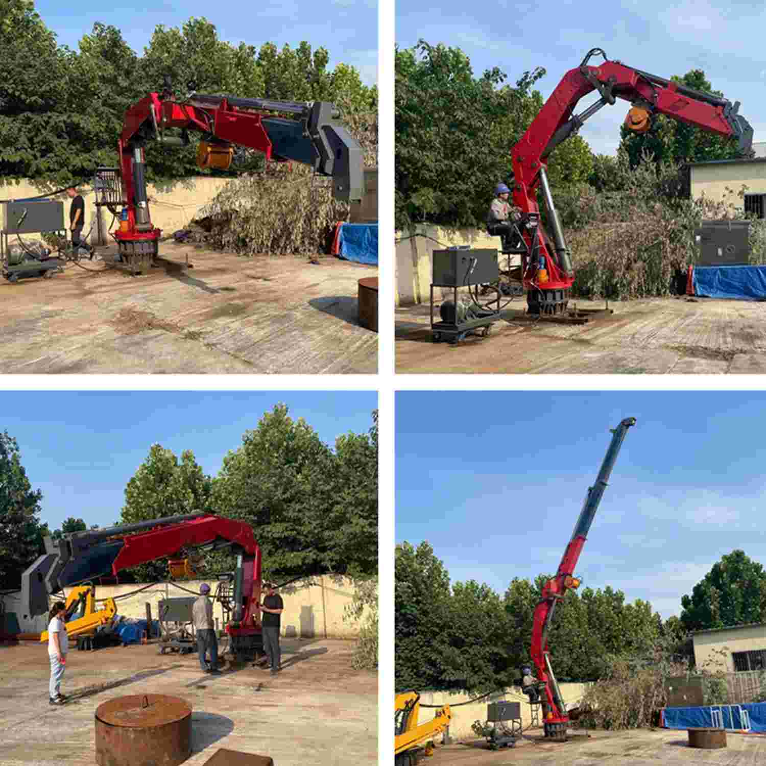 10ton 15ton Electric Hydraulic Marine Ship Crane Deck Crane For Fishing Boats