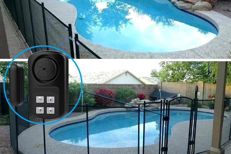Waterproof IP67 Magnetic Door Window Alarm Tele Control Swimming Pool Door Sensor Alarm