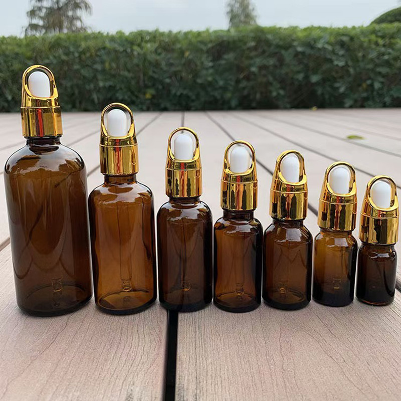 30ml Wholesale Factory Custom Logo Eye Essential Oil Bottle Glass Dropper