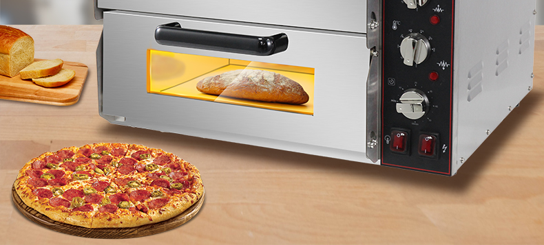 Double Layers Stainless Steel Pizza Oven for Commercial Restaurant Bread Cake Baking