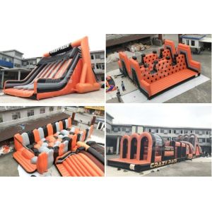 PVC Commercial Inflatable Obstacle Course 5k Event Bouncy Obstacle Course