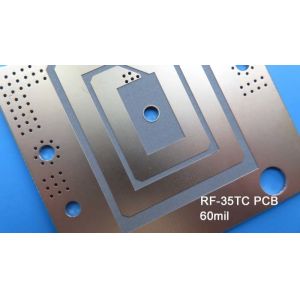 Taconic RF-35TC High Frequency PCB 60mil 1.524mm With Immersion Gold for