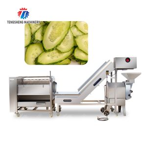 Roller washing and cutting production line Fruit Vegetable FOOD processing