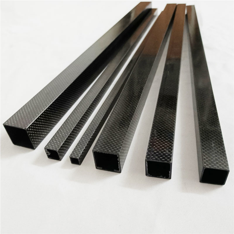 Electromagnetic Rectangle CFRP Carbon Fiber Tube Nonmagnetic